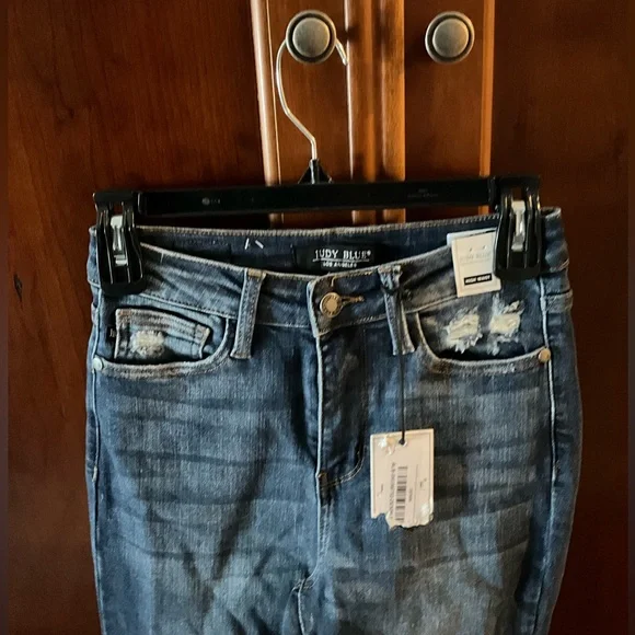 NWT Judy Blue Women's Blue Jeans Size 0/24 - Picture 2 of 12
